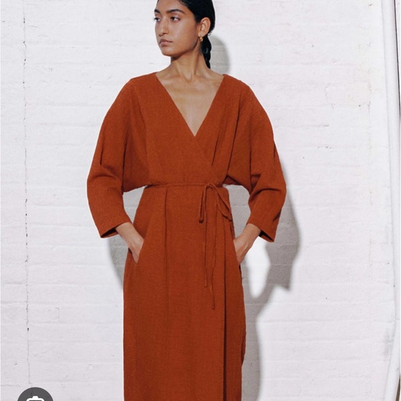 NWT Mara Hoffman Tiffany Dress in Rust Sz S - Picture 2 of 7